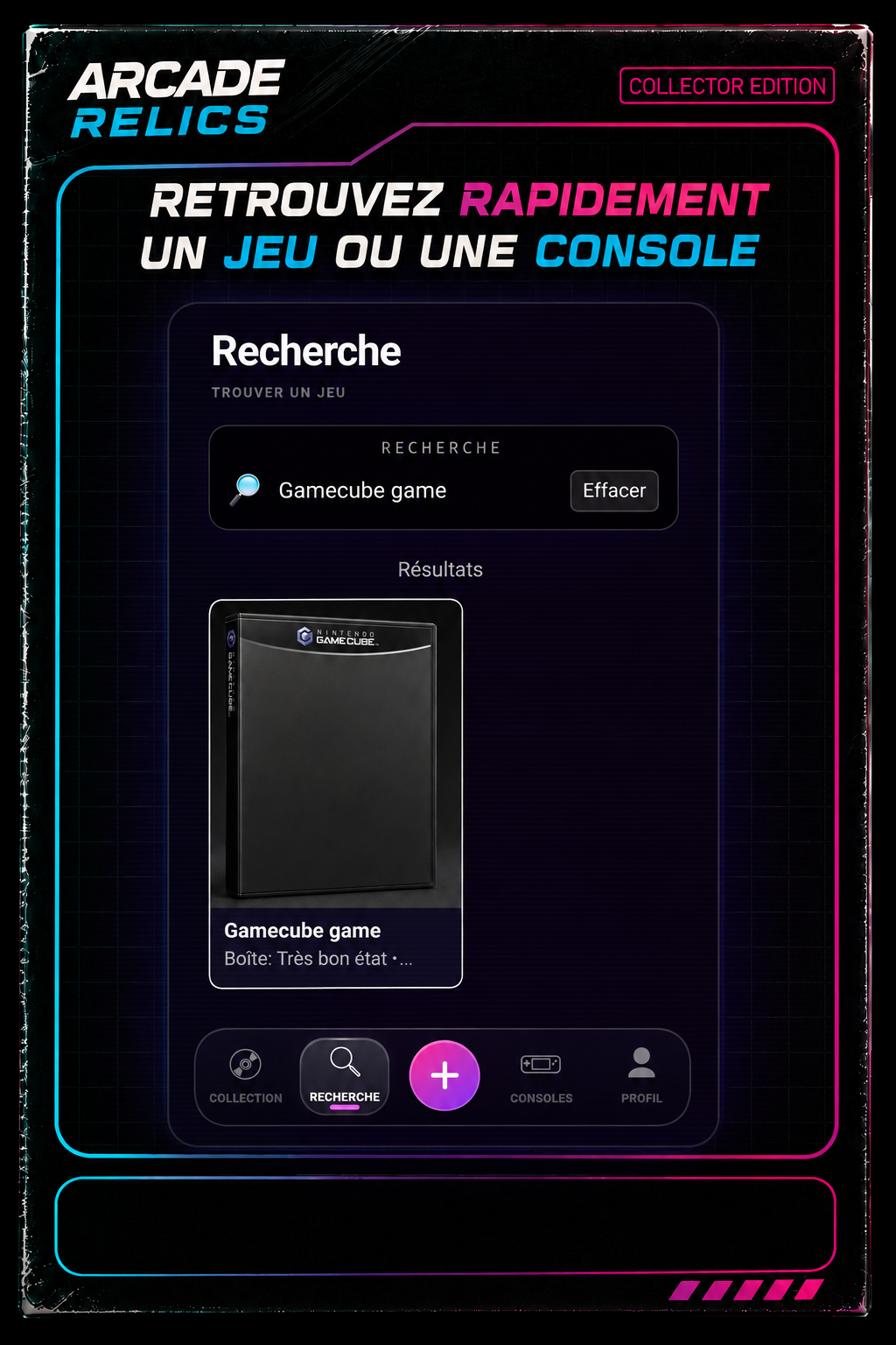 Aperçu du moteur de recherche